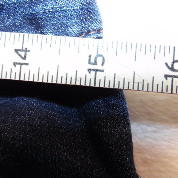 J. Jill Womens Jeans Size 4 Blue Flare Leg Stretch‎ Zip Button Y2K Trendy EUC - Picture 7 of 9